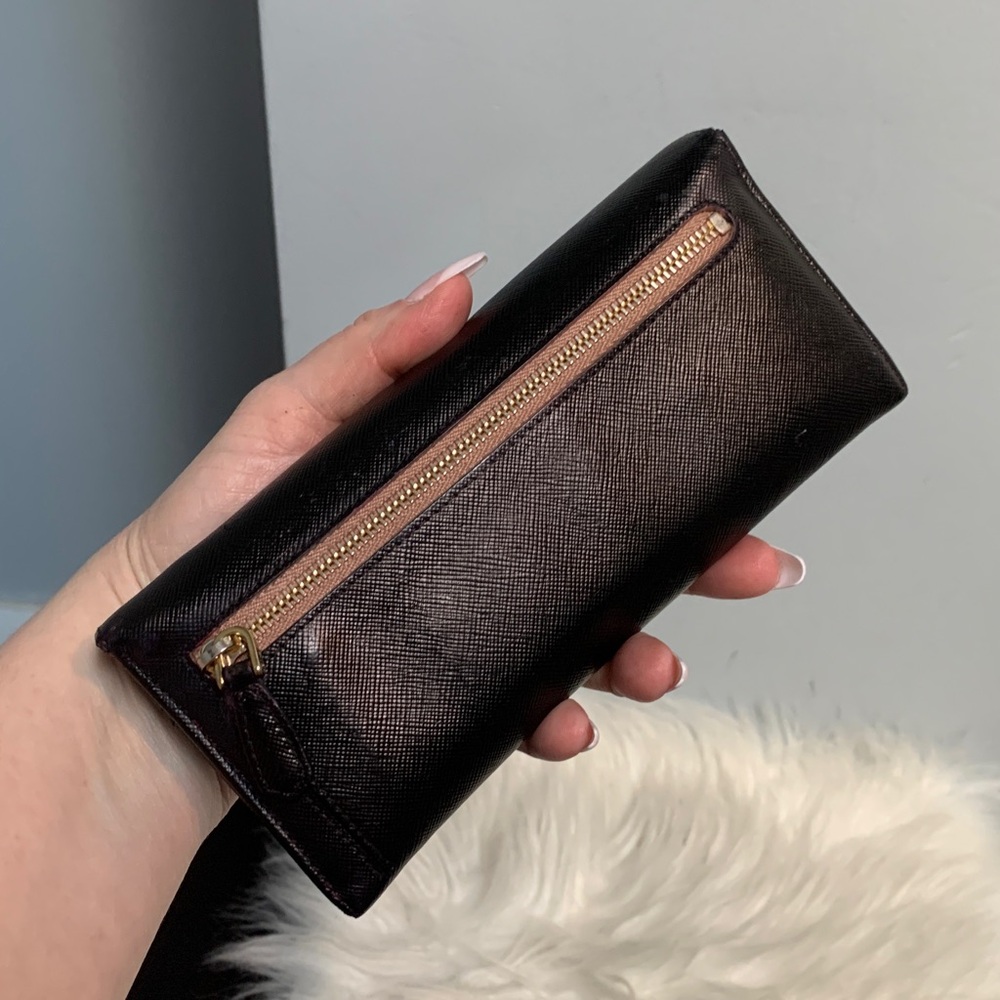 Authentic Prada leather saffiano long wallet dyed black - Picture 4 of 17